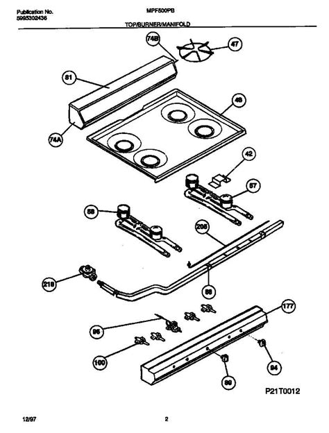 frigidaire gallery oven gas valve
